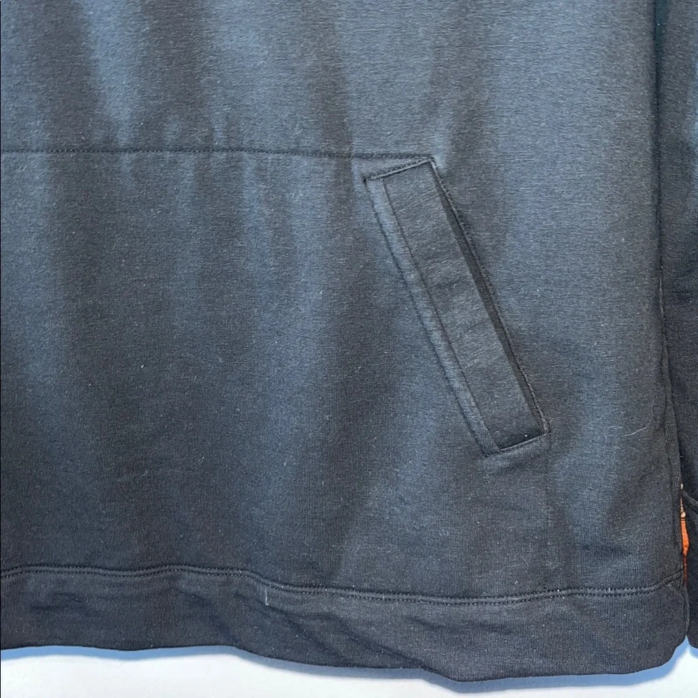 Lilly Pulitzer Skipper Popover Onyx Black Lace Sleeve Quarter Zip Top Size Small - Picture 6 of 11